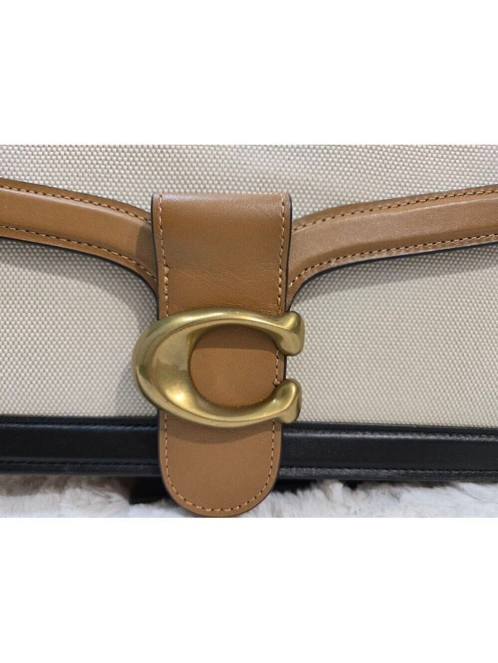 Coach Tabby Canvas Leather Flap Snap Shoulder Bag, NWT - Picture 4 of 16